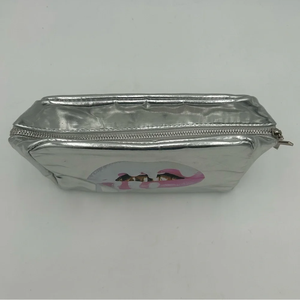 Kylie Cosmetics Silver Cosmetic Holiday Makeup Bag